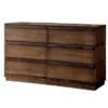 Minimal And Sophisticated Wooden Dresser, Rustic Natural Brown