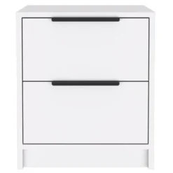 Boahaus Toledo Nightstand (White) - 2-drawer - White -Bed Frame Shop 8c13fa0e 2b2b 4440 8aaf 0d3b1106650c