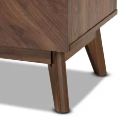 Baxton Studio Hartman Mid-Century Modern Walnut Finished Wood 2-Drawer Nightstand - Walnut Brown -Bed Frame Shop 8c275b2b 8122 4035 a379 5c4da73d33de