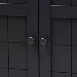 Baxton Studio Contemporary 4-Shelf Wood Shoe Storage Cabinet -Bed Frame Shop 8cb11222 faf6 4bd7 9b7a fae2b2474447