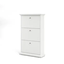 Porch & Den Virginia Contemporary 3-Drawer White Shoe Storage Cabinet - White -Bed Frame Shop 8de86e1c da0e 48a2 8894 5757dcfc6e1a