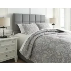 Gray/Tan Noel King Comforter Set -Bed Frame Shop 8e61077a 41f2 4a97 afda 40c83ded6e2a