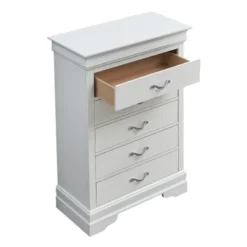 Lorana 5-drawer Chest - White -Bed Frame Shop 8fb0746f fc07 42dd bc8e f777ba030176