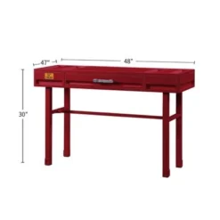 One Drawer Metal Frame Vanity Desk - Gunmetal -Bed Frame Shop 903c2d1e c9ed 410a 97c2 c13e813da73d