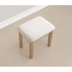 Roundhill Furniture Moniys Wood Moniya Makeup Vanity Table And Stool Set - Rose Gold -Bed Frame Shop 90426a77 57f5 47a3 b1d9 67d6095049fe