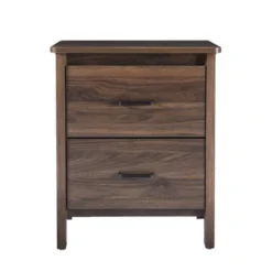 Olimont Contemporary 2 Drawer Nightstand By Christopher Knight Home - Medium Brown