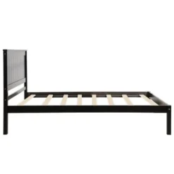 Nestfair Wooden Platform Bed With Headboard And Wood Slat Support - White - Full -Bed Frame Shop 91ac113e 8abb 4157 b378 42b18db44e06