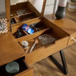 Gatenby Vanity Set With Flip Mirror And Power Strip By INSPIRE Q Classic - Grey -Bed Frame Shop 922d8a74 0914 4c9b a480 078c03f32ced