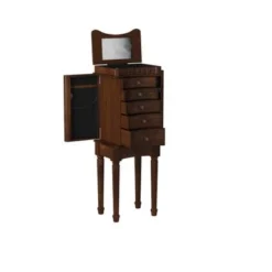 Elyria Jewelry Armoire Espresso -Bed Frame Shop 92790477 082f 4eb1 a44c 9b664dc952af