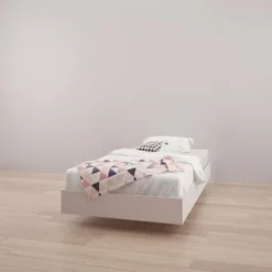 Nexera Solstice 4-Piece Bedroom Set, Walnut & White - Full -Bed Frame Shop 9403bfff 34c3 44dc a240 31bef6fce9d9