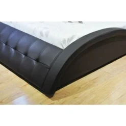 Greatime Extra-Wavy Vinyl Platform Bed - Queen-White -Bed Frame Shop 94121f5a 8eb9 48cc 956d 32fa6df671c3