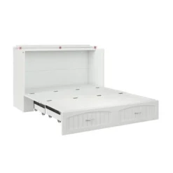 AFI Southampton Murphy Bed Chest With Built-In Charging Station - White - Twin XL -Bed Frame Shop 942b3656 aff6 4030 a537 fd8c9abcd17e