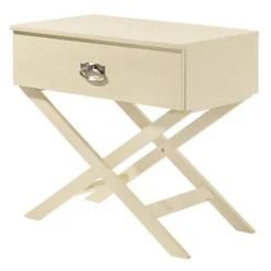 Xavier 1-drawer Nightstand - White -Bed Frame Shop 94b81131 406e 4bfe be5e 98455bce200e
