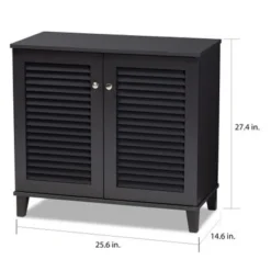 Copper Grove Zdolbuniv Dark Grey 4-shelf Shoe Storage Cabinet - Walnut -Bed Frame Shop 94d2c8a1 4013 423e b7ef f65e68c10688