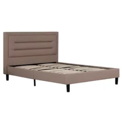 Olivia Upholstered Platform Bed, Queen