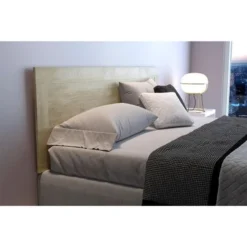 Mid-century Platform Bed With Headboard - White - King -Bed Frame Shop 94fe0458 8c76 4672 a22c 11435ad84963