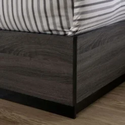 Soami Contemporary Grey Wood Wood 2-Piece Panel Bedroom Set With Shelves By Strick & Bolton - California King -Bed Frame Shop 9535b92c 7912 4ed4 8a70 3f75b8cd91f2