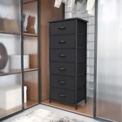 VredHom 6 Drawers Vertical Dresser Storage Tower - White - 6-drawer -Bed Frame Shop 954de720 96b2 437a adc6 6eafd1e4b992