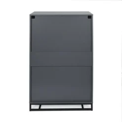 Beeson 2 Piece 5 Drawer Dresser And Nightstand Bedroom Set By Christopher Knight Home - Natural/Black -Bed Frame Shop 955cd34e c016 412f a207 a1373d860866