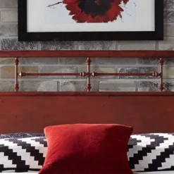 Liberty Vintage Series Red Metal Distressed King Metal Headboard - Cream 17 Liberty Vintage Series Red Metal Distressed King Metal Headboard - Cream -Bed Frame Shop 95ff10d0 0f27 4030 adbf d2839943ca27