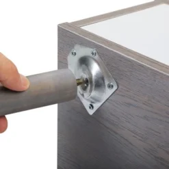 Cement Gray Nightstand With One Drawer,Set Of 2 - Cement Gray -Bed Frame Shop 961ca96a a003 43e7 8e7e 2943a18282da