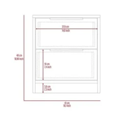 Boahaus Toledo Nightstand (White) - 2-drawer - White -Bed Frame Shop 9670c0b6 2dbf 49a5 8ae7 e4ed3c5fe3cf