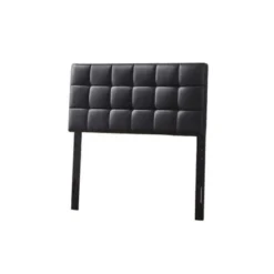 Bella Varya Tufted Faux Leather Upholstered Panel Headboard (Brown/ Black) - Brown - King -Bed Frame Shop 979d404f 2711 49e3 a303 800cd62acd1b