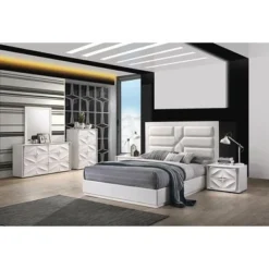 Somette Contemporary Rectangle Mirror - White - White -Bed Frame Shop 99181c56 7e9f 4e12 87d0 7880938d7b33