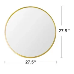 Modern & Contemporary Accent Mirror - 28''W - Gold -Bed Frame Shop 99868d91 e766 44f2 accf 9e817bfc525d