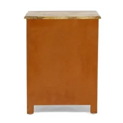 Floretta Mango Wood Nightstand By Christopher Knight Home - Natural + Black - 3-drawer -Bed Frame Shop 998f5ef9 8b2c 40c9 a014 7e2b6f5e976f