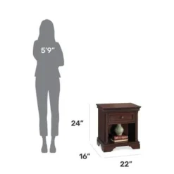 Lafayette 2-Piece King Bed And Night Stand By Homestyles - Brown - King - 2 Piece -Bed Frame Shop 99c9b89d 25a9 47b5 9574 6ebcabd21078