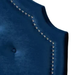 Copper Grove Debaltseve Velvet Fabric Headboard - Blue - Twin -Bed Frame Shop 9a295af8 4a73 47f8 9266 333e719cdc26