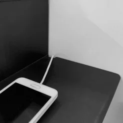 Black Solid Birch Floating Nightstand With A Shelf - 1-drawer -Bed Frame Shop 9aedb4e5 59ac 409a ba4b 0d5e2a795278