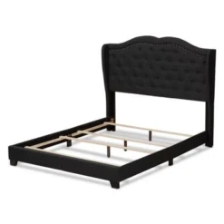 Contemporary Bed By Baxton Studio - Charcoal - King -Bed Frame Shop 9beeee52 ba88 4c20 a69c a7efb827fa27