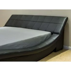 Greatime B1041-1 Wave-like Shape Upholstered Modern Platform Bed - Queen - White -Bed Frame Shop 9c445d04 3d48 4a6b 85e2 2124ed479187