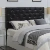 Strick & Bolton Kasota Queen Upholstered Headboard - Dark Brown
