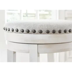 Valebeck Upholstered Swivel Stool (1/CN) -Bed Frame Shop 9d325781 88d8 4e73 af7d e9a466b8c9d7