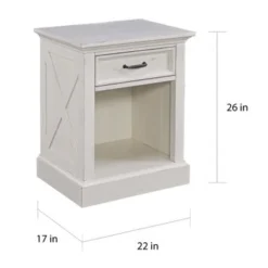 The Gray Barn 3-Piece Riverbone X-detail King Bed, Nightstand, And Chest Set - White - King - 3 Piece -Bed Frame Shop 9dd87f7e a92c 4dfd 9fe4 36e0c0567a5d