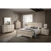 Roundhill Furniture Imerland Contemporary White Wash Finish 5-Piece Bedroom Set, Queen - White-Wash - Queen - 5 Piece