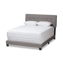 Contemporary Fabric Bed By Baxton Studio - Grey - Queen -Bed Frame Shop 9f69628f 54cf 497b 9feb 70723aa58ea3