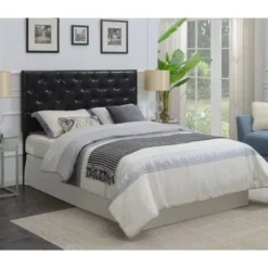 Strick & Bolton Kasota Queen Upholstered Headboard - Dark Brown -Bed Frame Shop 9f717f72 6c83 4d2b 9905 e965de6f263f