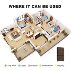 5 Drawers Vertical Dresser Storage Tower Organizer Unit For Bedroom - Black - 5-drawer -Bed Frame Shop 9fabf732 619a 4275 a7b0 e7529df67d10