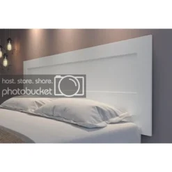 Mid-century Platform Bed With Headboard - White - King -Bed Frame Shop 9fefdc01 2493 4c1b 869c 75c778a19079