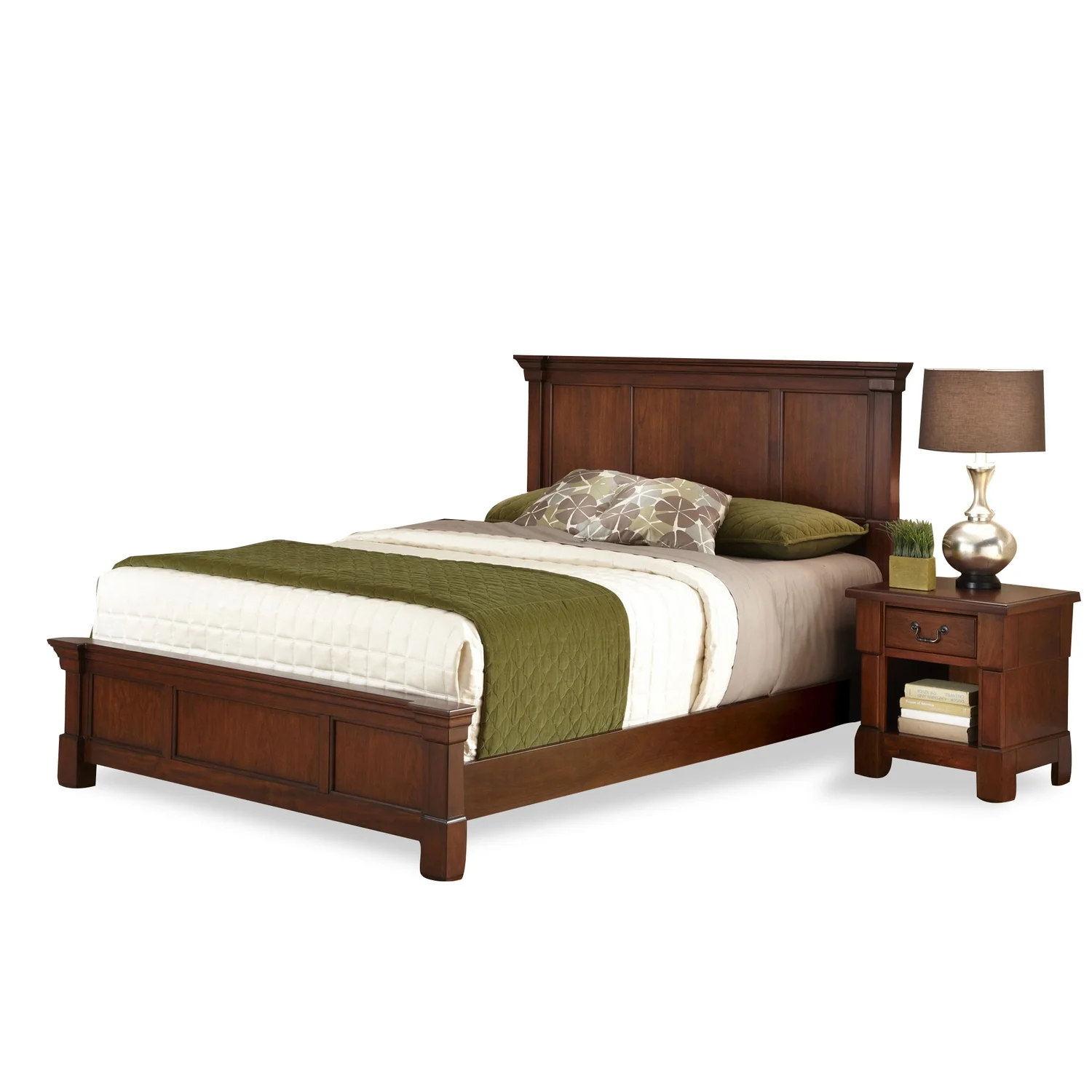 Bed Frame Shop -Bed Frame Shop Homestyles Aspen Queen Bed and Night Stand in Rustic Cherry 177a5cef 0820 40f6 9988 1b7c1ba9cfe0.2b6cfdb51f54d0d3402f33a17084f860
