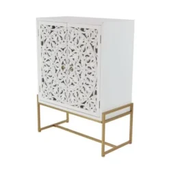 White Or Grey Wood Pine Boho Eclectic Traditional 2 Door Storage Cabinet - Grey -Bed Frame Shop a050fefc b11e 46b9 99a2 6caa759bfd9c