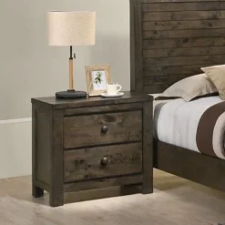 Roundhill Furniture Pavita Classic Gray Finish Sleigh Bed Set, Dresser, Mirror, Night Stand - Queen -Bed Frame Shop a1bf229e 74a5 4af0 8241 7517ca76ac81
