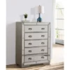 Holly Hills 5-drawer Chest - Silver Champagne