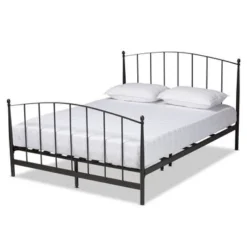 Baxton Studio Lana Modern And Contemporary Black Finished Metal Platform Bed - Full