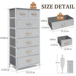 VredHom 7-drawer Storage Chest Dresser - Black - 7-drawer -Bed Frame Shop a29c63bc a933 416b b607 40ce84c411fd