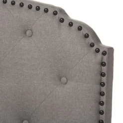 Copper Grove Brentwood Contemporary Fabric Bed - Grey - Queen -Bed Frame Shop a34120bc cc58 49a8 8bac 06ec035a7da0